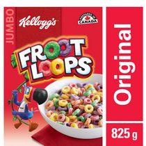 Kellogg's Froot Loops Cereal 825g, Jumbo Size