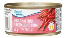 Great Value Flaked Light Tuna, Spicy Thai Chili