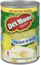 Del Monte® Sweetened Packed In Water Pear Halves