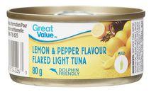 Great Value Flaked Light Tuna, Lemon & Pepper Flavour