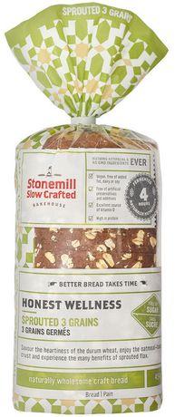 Stonemill Honest Wellness Sprouted 3 Grains Bread