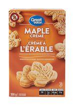 Great Value Maple Creme Sandwich Cookies