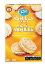 Great Value Vanilla Creme Sandwich Cookies