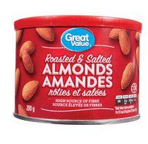 Great Value Roasted & Salted Almonds