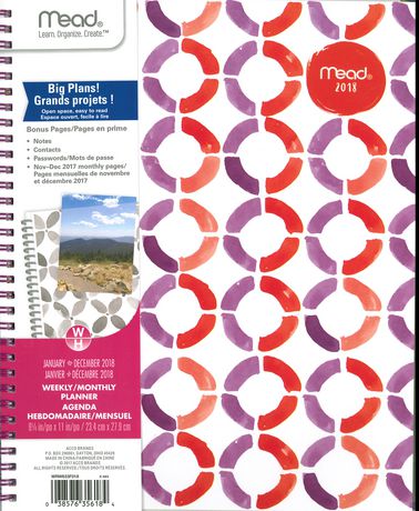 Watercolour Geo Large Weekly/Monthly Cyo Planner