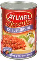 Aylmer® Accents Garlic & Olive Oil Petite Cut Stewed Tomatoes