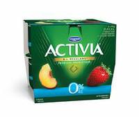 Activia Fat Free Peach/Strawberry 0% M.F. Probiotic Yogurt