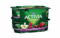 Activia Lactose Free Vanilla/Strawberry/Raspberry/Cherry 2.9% M.F. Probiotic Yogurt