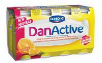 DanActive Orange 1.5% M.F. Drinkable probiotic yogurt