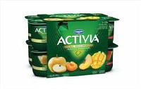 Activia Yellow apple/Apricot/Mango/Peach 2.9% M.F. Probiotic Yogurt