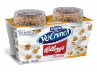 Danone YoCrunch® Vanilla/Kellogg's x2 1.5% M.F. Yogurt
