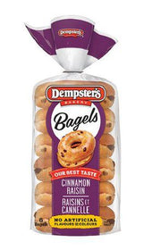 Dempster's Cinnamon Raisin Bagels