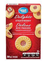 Great Value Strawberry Delights Creme-filled Cookies