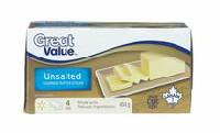 Great Value Unsalted Churned Butter Sticks