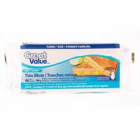 Great Value Light Thin Processed Cheese Slices