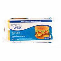 Great Value Thin Processed Cheese Slices