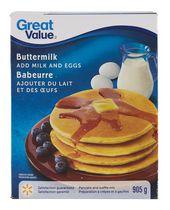 Great Value Buttermilk Add Milk & Eggs Pancake Mix