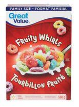 Great Value Family Size Fruity Whirls