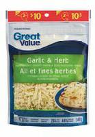 Great Value Garlic and Herb Shredded Cheese
