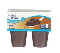 Great Value Fat Free Chocolate Pudding