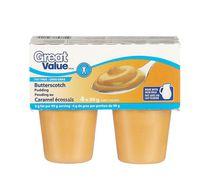 Great Value Fat Free Butterscotch Flavoured Pudding