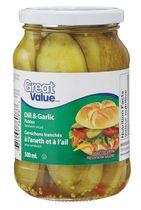 Great Value Sandwich Sliced Dill & Garlic Pickles