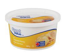 Great Value Honey Pasteurized White Creamed Tub