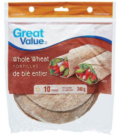 Great Value Whole Wheat Tortillas 7"