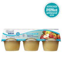 Great Value Apple Snack Unsweetened Cups