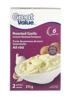 Great Value Roasted Garlic Instant Mashed Potatoes