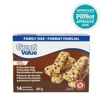 Great Value Chewy Granola Bars - Variety Pack, 367 g