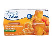 Great Value Whole Mandarin Orange Segments In light syrup