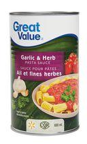 Great Value Garlic & Herb Pasta Sauce