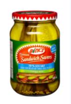 Bick's 50% Less Salt Sandwich Savers Pickles