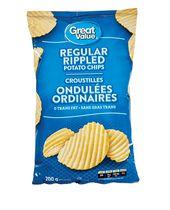 Great Value Regular Rippled Potato Chips