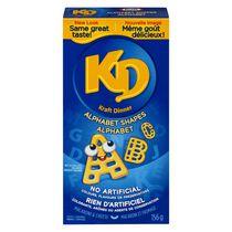 Kraft Dinner Alphabet Shaped Servings