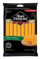 Black Diamond 32% M.F. Natural Medium Cheese Sticks