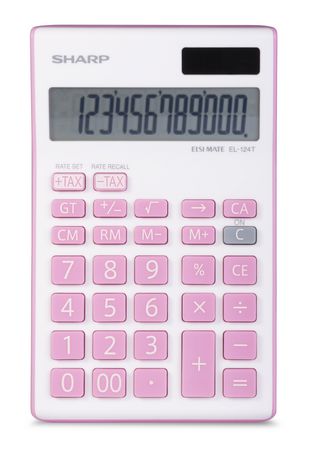 12 Digit Pink Calculator