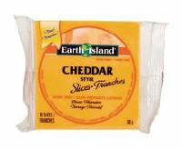 Earth Island Cheddar Style Cheese Slices
