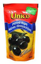 Unico Pitted Ripe Pouched Olives
