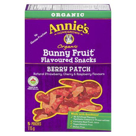 Annie's Homegrown Organic Berry Patch Bunny Fruit Flavoured Snacks