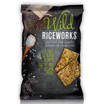 riceworks Wild Sea Salt and Black Sesame Gourmet Rice Snacks