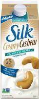 Silk CreamyCashew Unsweetened Vanilla Cashew Milk