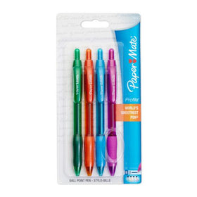 Bold 1.4 mm Profile Retractable Assorted Ballpoint Pens
