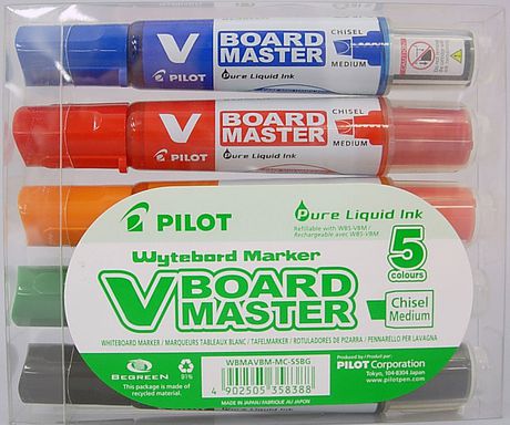 Begreen V-Board Master Whiteboard Assorted Markers