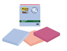 Post-it Lined Super Sticky Recycled Notes