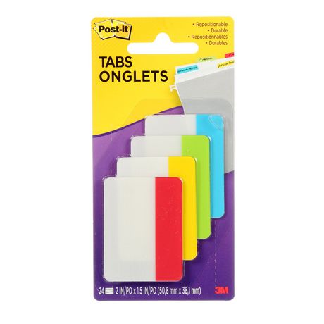 Post-it Assorted Primary Colours Tabs