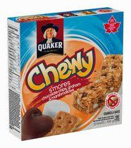 Quaker Chewy S'mores Chocolate Chips, Grahams and Marshmallows Granola Bars