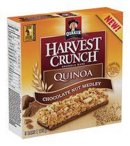 Quaker Harvest Crunch Quinoa Chocolate Nut Medley Granola Bars