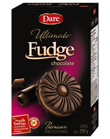 Dare Foods Ultimate Fudge Premium Chocolate Crème Filled Cookies